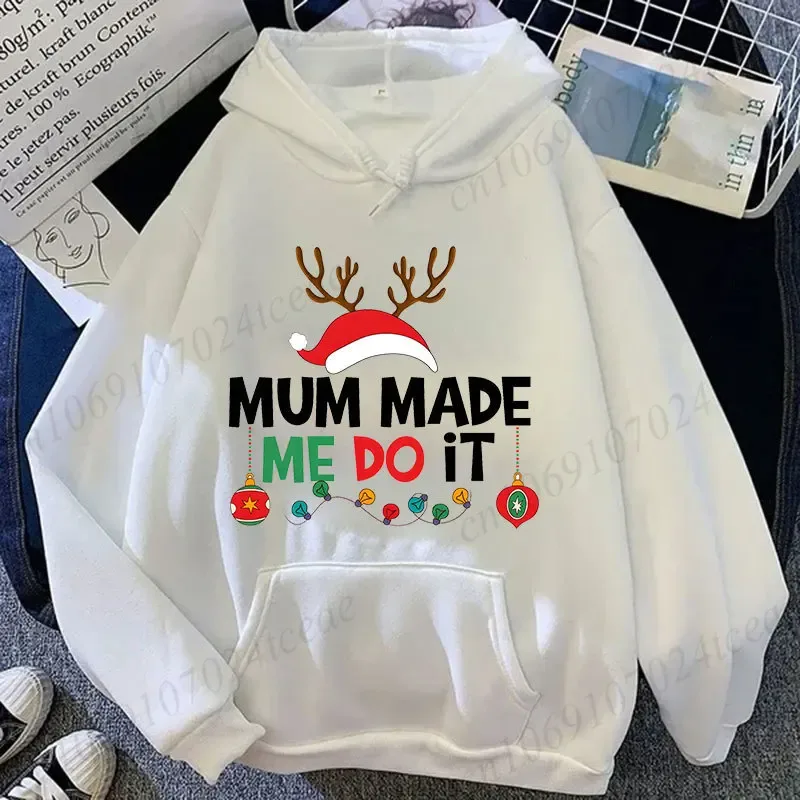Couple Christmas Matching Hoodies Set Hindi Ako Gumagawa ng Mga Katugmang Christmas Outfits Print Sweatshirts Xmas Family Party Matching Tops