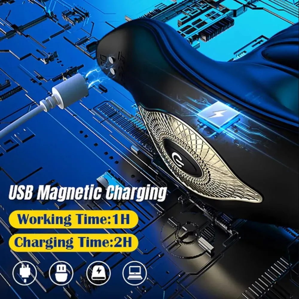 Thrusting Prostate Massager Vibrator Remote Control 9 Tension Shock Flapping Vibrating Anal Butt Plug Sex Toys for Men Women