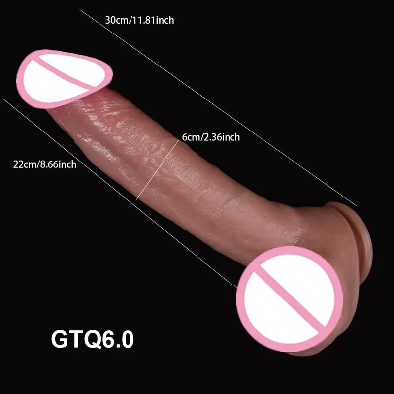 Ruddy Glans Dik Yapay Penis Yumuşak Cilt Büyük Penis Ucuz Kadın Masturbator Yetişkin Strapon Vantuz Anal Seks Oyuncakları Kadınlar için Masaj — image 9