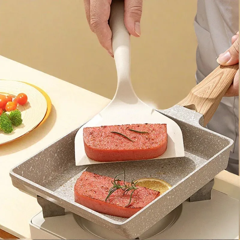 1pc Silicone Spatula Heat Resistant Spatula Household Food Grade Non-stick Kitchen Tool for Cooking Egg Fish Pancake CFQJ001 — image 2