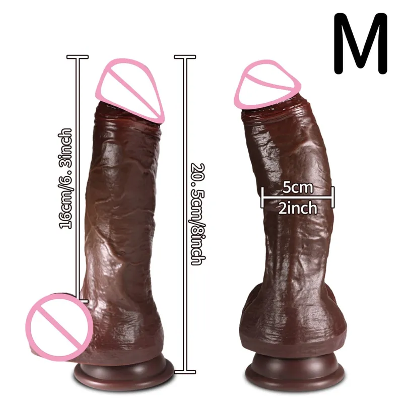 Realistisk dildo med sugkopp Enorma dildos Sexleksaker för vuxna för kvinnor män Fake Dick Stor penis Anal Butt Plug Erotisk Sex Shop 18+ — image 16