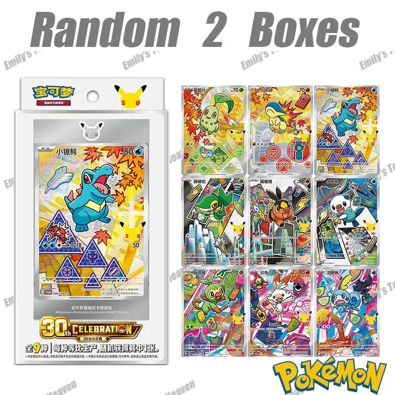 In Stock New Simplified Chinese Pokémon 30th Anniversary Celebration First Partner SIR Set Vol.1 Vol.2 Collectible PTCG Cards — image 8
