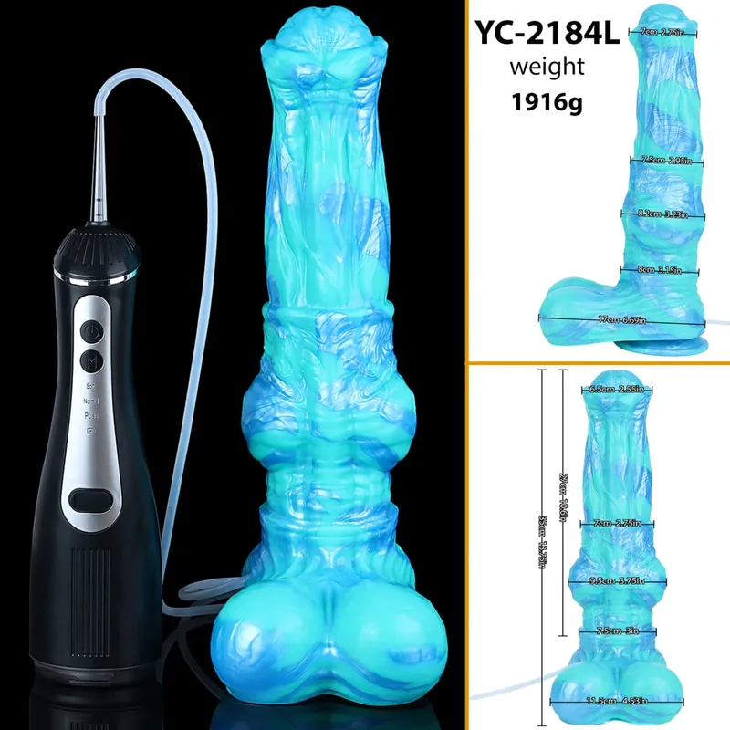 Large Squirting Horse Dildo Silicone Anal Plug Female Masturbator Prostate Massager Long Penis Adult Sex Toys for Women Men — image 11