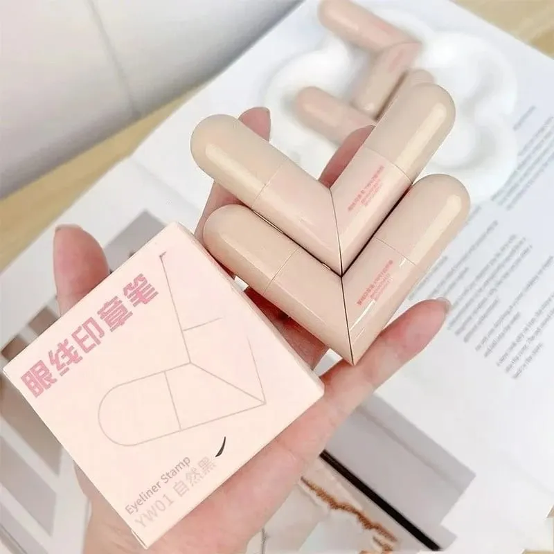 Waterproof Double-Wing Integrated Eyeliner Stamp - Sweat Proof & Long Lasting Easy to Use for Beginners Lazy Makeup Stencil — image 6