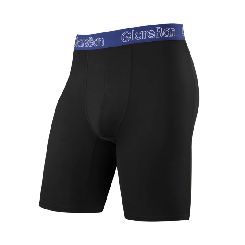 4 Stück gemischte Farben, schnell trocknende Boxershorts mit langem Bein, Unterhose, Unterwäsche für Zuhause und Sport, hochwertige Herrenhöschen — image 38