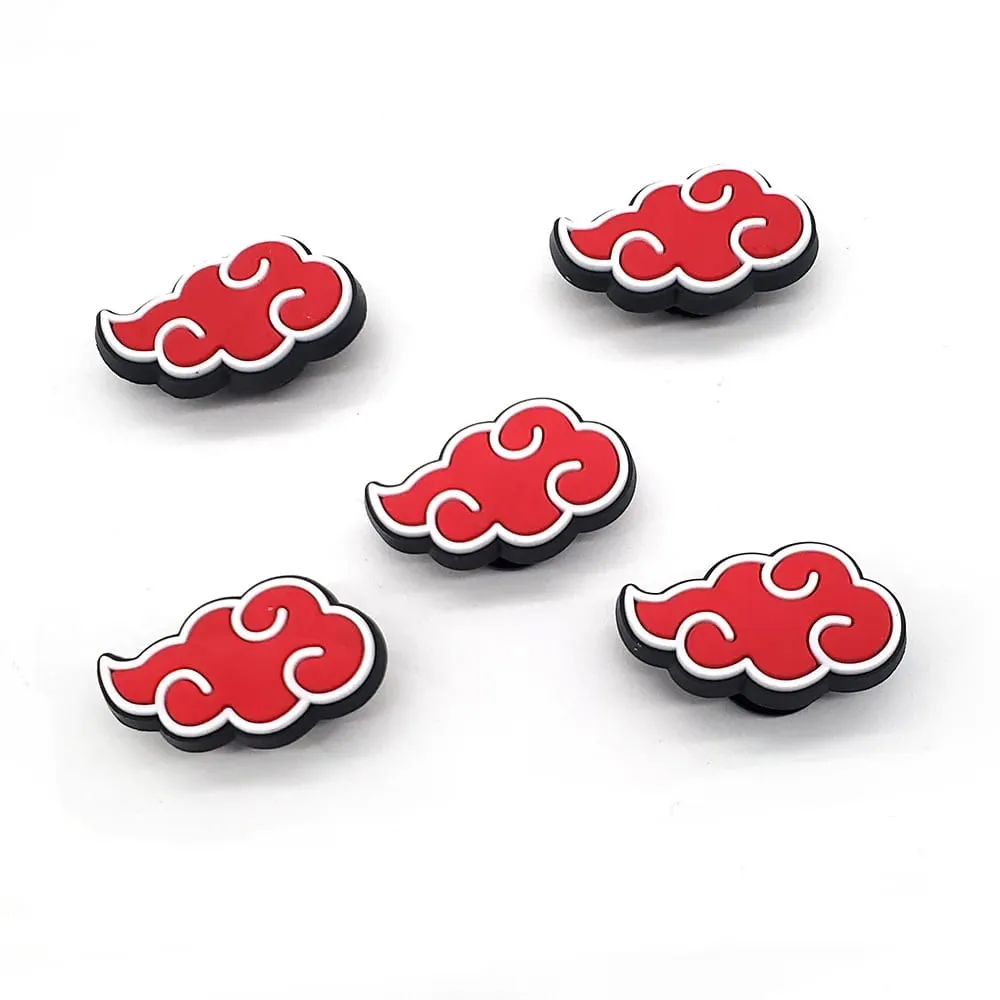 "Naruto merchandise Akatsuki organisation logotyp sko berlocker skor med hål spänne DIY män grossist" — image 2