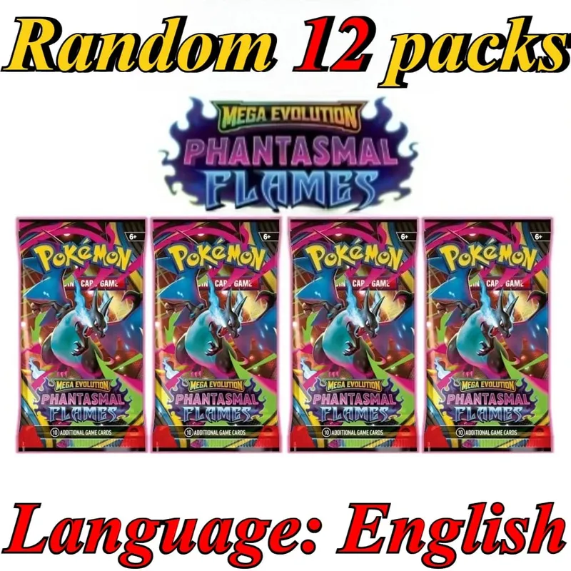 10 Pokémon Card Packs Bright Stars 151 Prismatic Evolutions PALDEAN FATES English Reinforcement Battle Transaction Card Gift — image 3