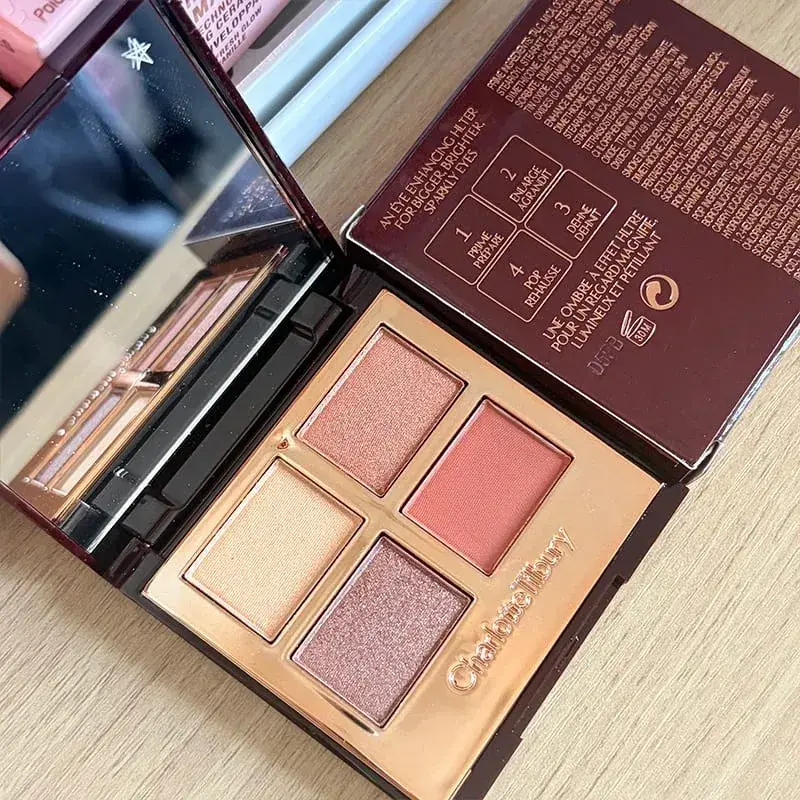 Charlotte Tilbury PILLOW TALK Série Coração Macio Cor Dupla Pó Blush Placa de Cores Código de Cores Quentes Primeiro Amor Sexo em Fogo