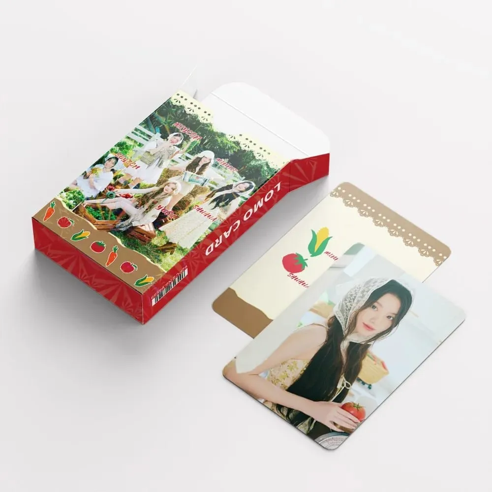 92PCS Korean Hot Idol 2026 New Album "WE MADE" HD Lomo Cards YUQI MINNIE SOYEON MIYEON SHUHUA High Quality Small Cards Fans Gift — image 6