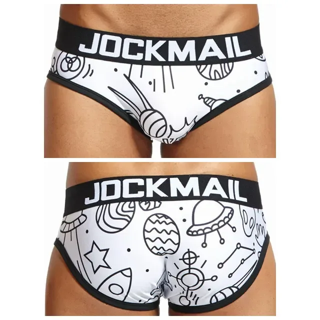 Diversão divertida sexy roupa interior masculina impressão cuecas de seda gelo cueca gay masculino calcinha deslizamento 21 padrão design shorts — image 49