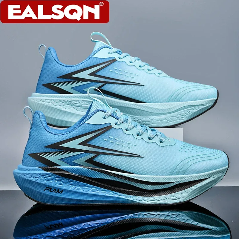 New Running Shoes Men's Speciality Marathon Sports Sneakers Breathable Lightweight Carbon Board Women's Athletic Tennis Non-skid — image 3