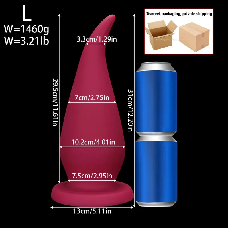 66cm Super Mahaba Malaki Anal Plug Malaking Makapal Butt Plugs Pagsasanay Anal Dilator Laruang Prostate Massager Pang-adultong Anal Sex Toy Para sa mga Babae Lalaki — image 11
