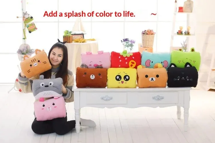 Generic Cartoon Plush Hand Warmer Pillow Soft Warm Hand Insert Cushion Office Nap Support Gift For Adults — image 8