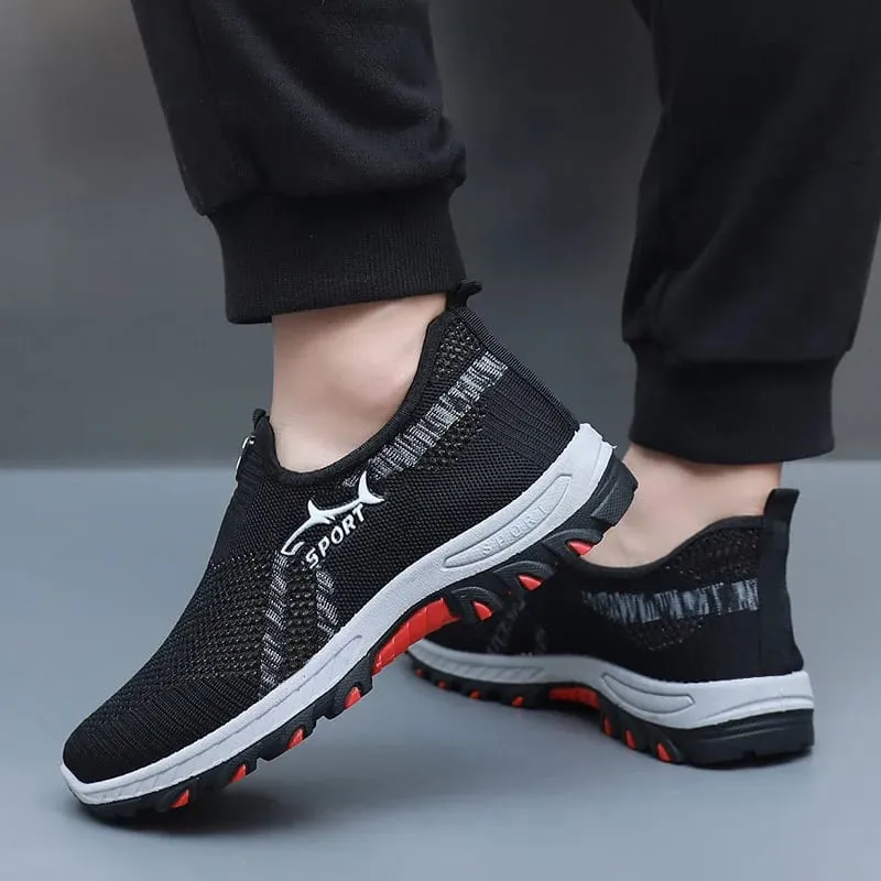 Men's Summer Mesh Shoes Breathable Lightweight Casual Sneakers Outdoor Walking Hiking Footwear 2026 New — image 2