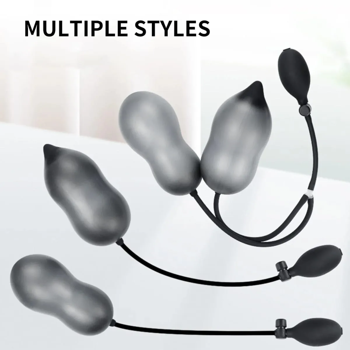 Uppblåsbar analplugg Vuxen Sexleksak Dildo Pump Butt Plug Anal Dilator BDSM Sexleksak för att njuta av sexnöje — image 5