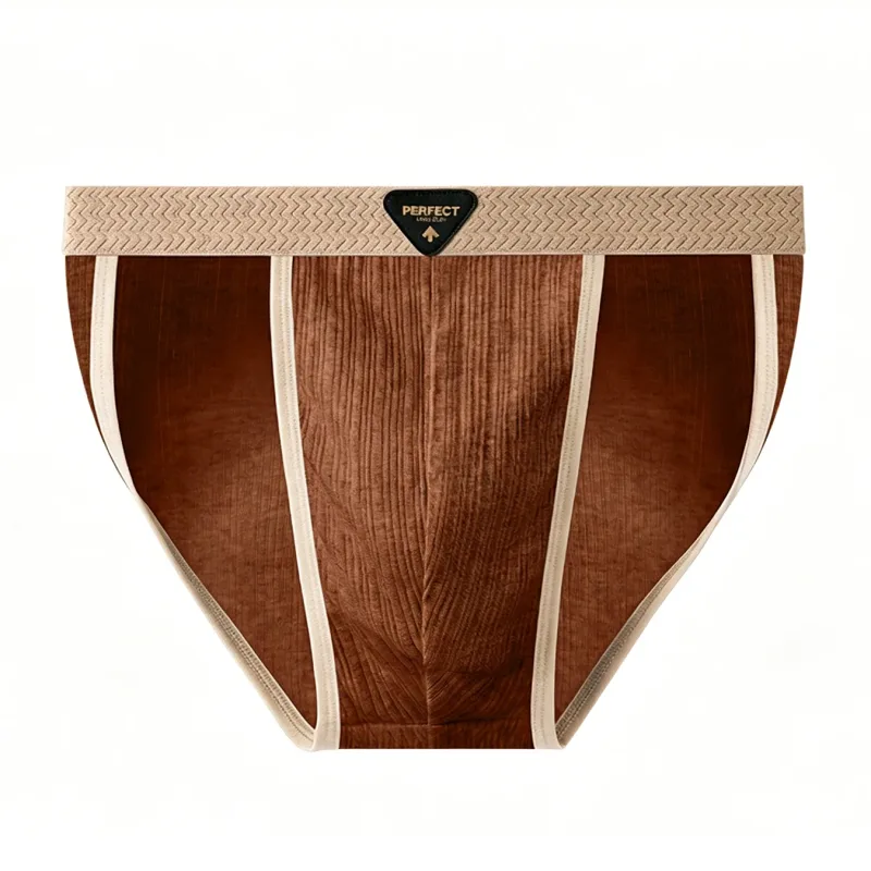 4pcs/set Men's Cotton Briefs Fashionable U Convex Pouch Underwear Soft Breathable Mid Rise Triangle Panties Plus Size L-4XL — image 4