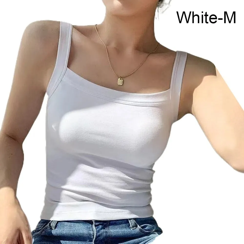 Casual Sleeveless Summer Tank Tops Underwear Camisoles Cami Top Shirt Slim Fitted Tops Sports Activities — image 12