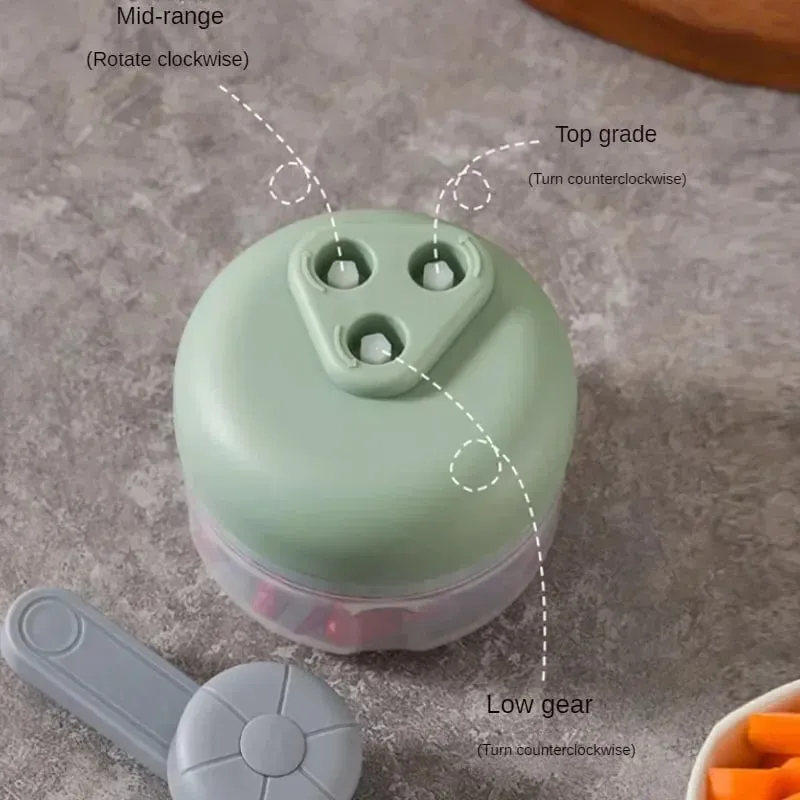 Multifunctional Vegetable Chopper Small Food Processor Manual Hand-Cranked Food Chopper Mincer Tool Garlic Kitchen Gadgets — image 4