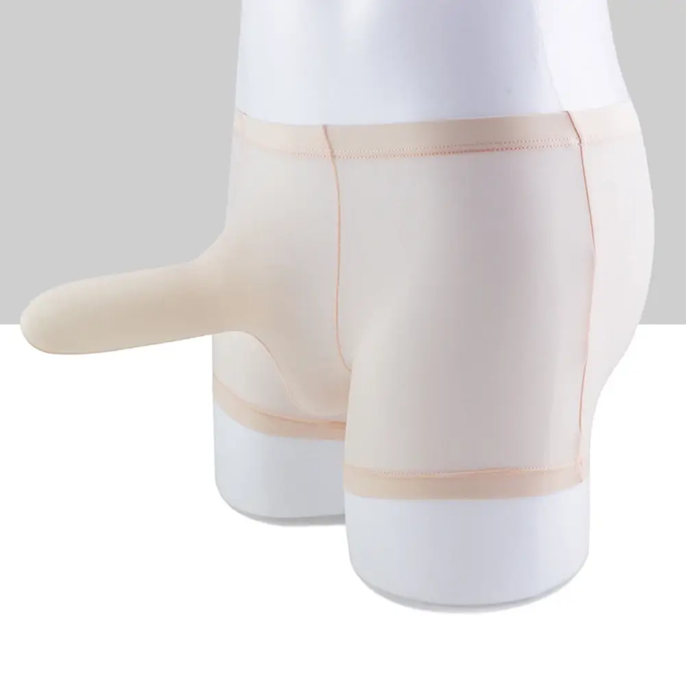 Sexy roupa interior masculina elefante nariz bainha briefs de seda gelo respirável pele-amigável cuecas tentação roupa interior erótica — image 1