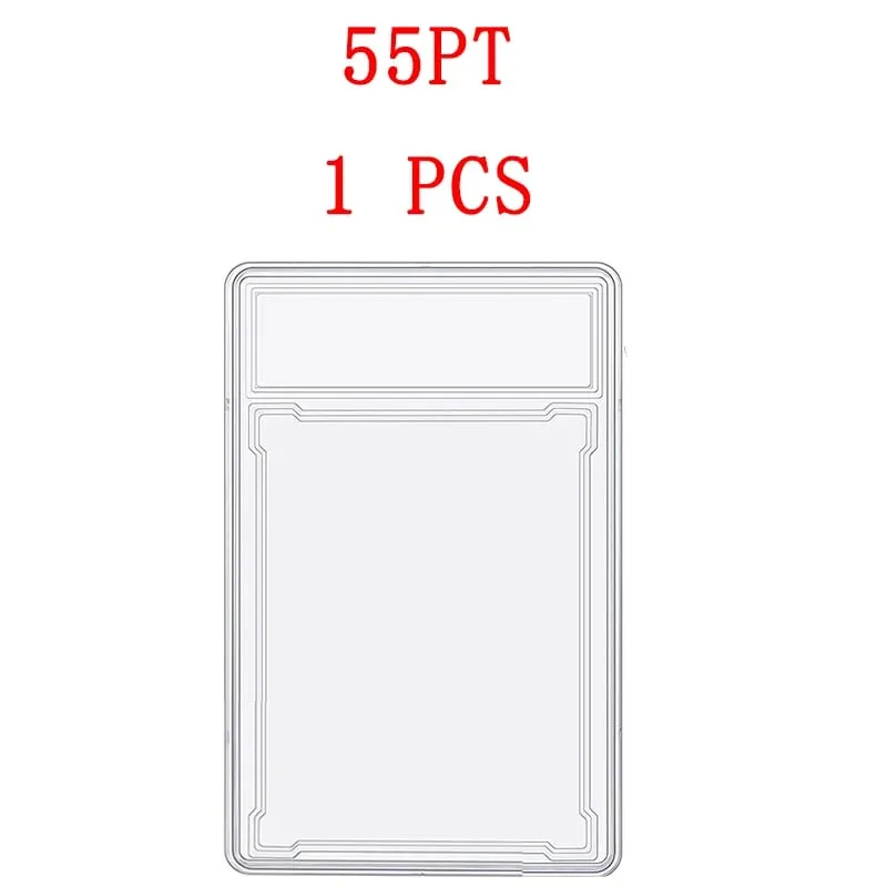 35/55/75/100PT Trading Cards Slab Label Grade Baseball Star Card Sleeves Protector Acrylic Hard Plastic Game Grade PTCG Gift Toy — image 12