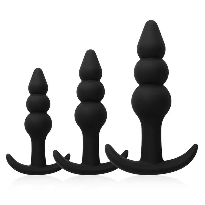 Silicone Dildo Anal Plugs Butt Plug Stopper Dilator Prostate Massager Vaginal Stimulator Adult Sex Toys for Men/Women Trainer — image 2