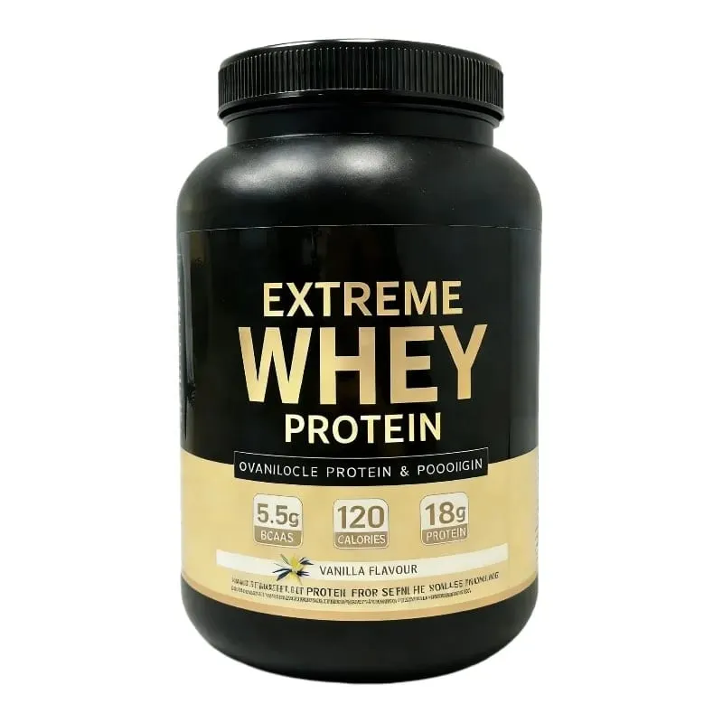 Vassleproteinpulver White Mass Gainer Muskeltillskott Muskeltillväxt Sport Hälsostöd för gym Vaniljsmak 1000g