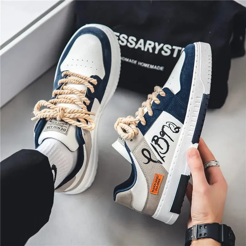 Men Slip on Fashion Sneakers Breathable Running Walking Tennis Gym Training Shoes Non Slip Workout Flats Casual Sport Male — image 5