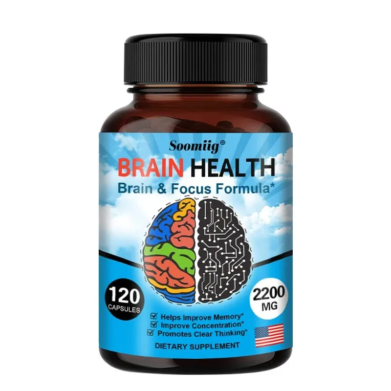 Ginkgo Biloba kapsler 1200mg understøtter hukommelse hjernefunktion og mental årvågenhed Brain Health Supplement 30/60/120 kapsler — image 9