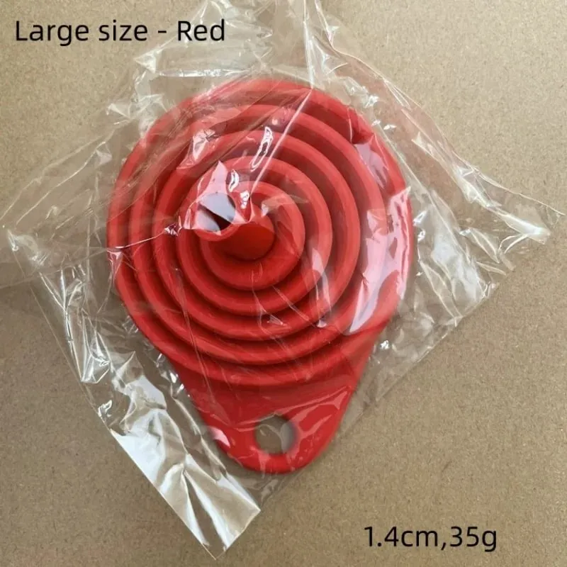 1/3/5/10 pcs S L Folding Silicone Funnel for Filling Bottles Kitchen Silicone Funnel Collapsible Kitchen Gadgets Oil Filler — image 17