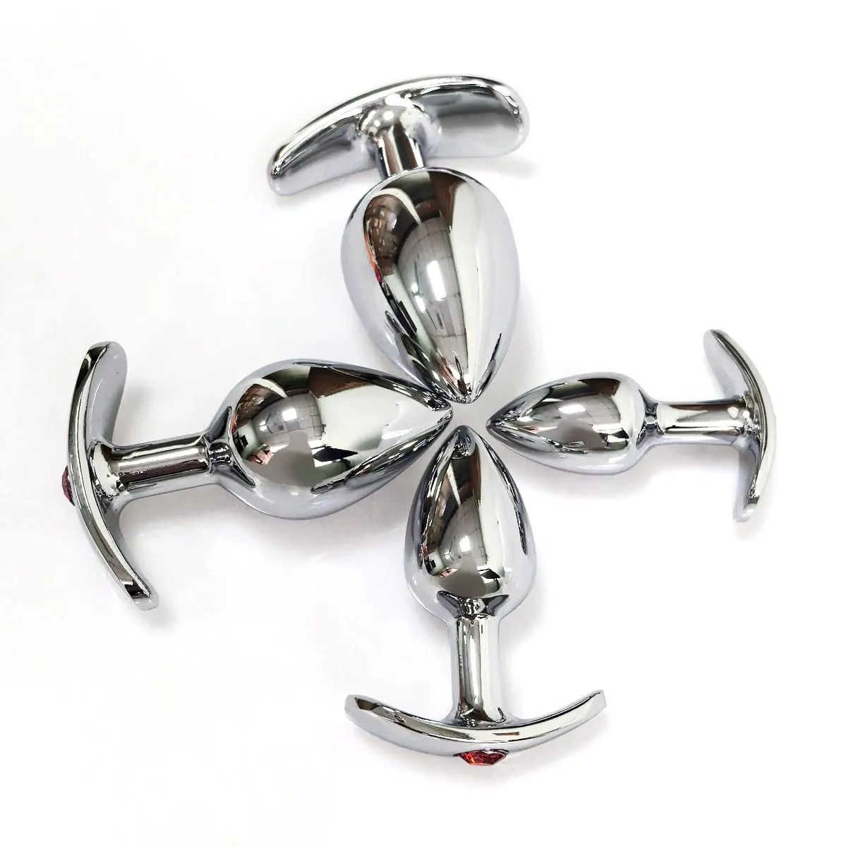 4 Size Metal Anal Plug Anchor Base Fit the Hip Design Tail Female/Male Dildos Couples Adults Game Adult Toys Sex Toys — image 6