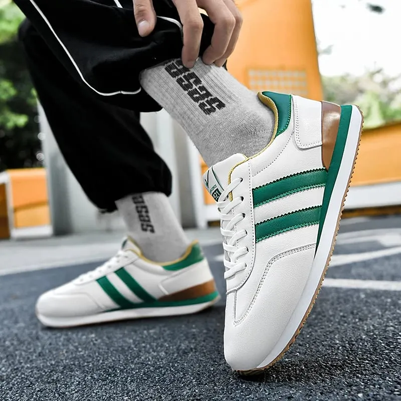 2026 Men Retro Sneakers Casual Shoes White Green Fashion Comfortable Daily Footwear — image 5