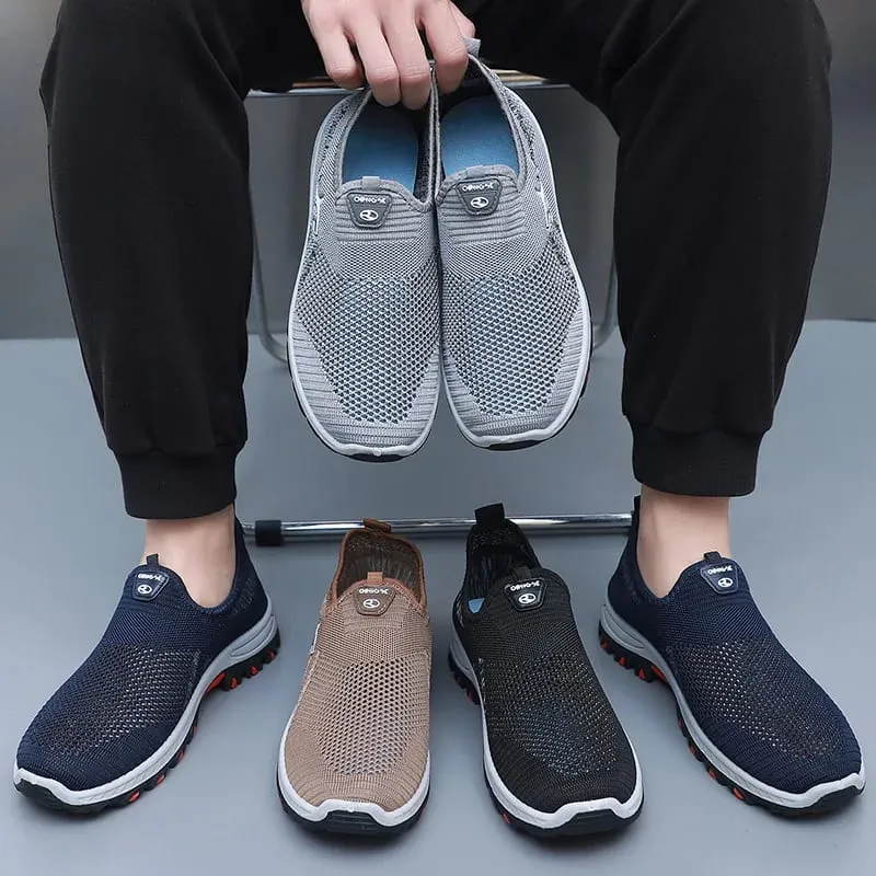 Men's Summer Mesh Shoes Breathable Lightweight Casual Sneakers Outdoor Walking Hiking Footwear 2026 New — image 3
