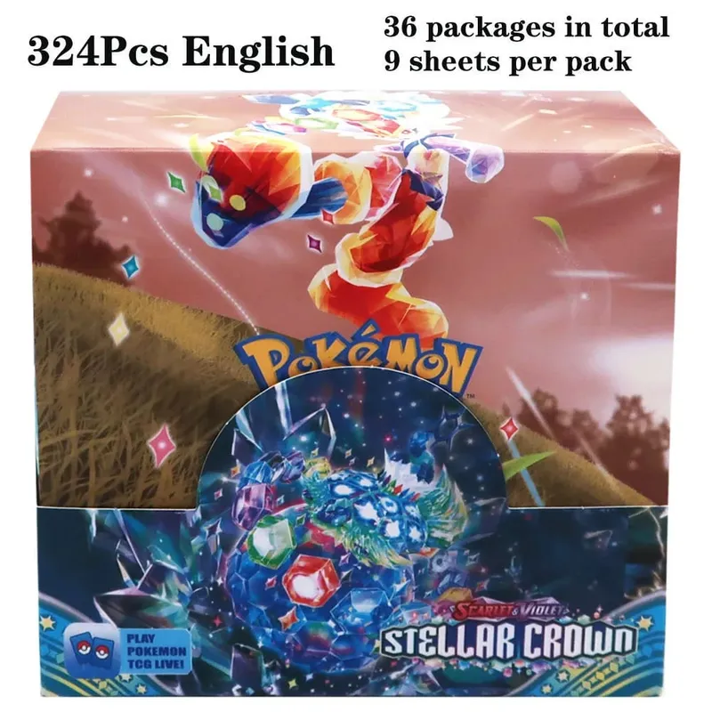 324Pcs Pokemon TCG: Sword & Shield Tempest Bonds Booster Box Trading Card Game Pokemon Card Kids Toys Board Game — image 14