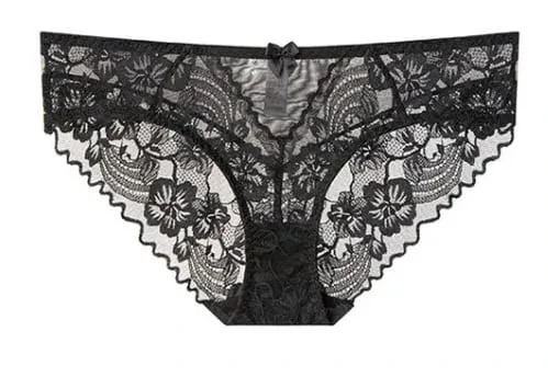 Chic French Ultra-thin Lace Lingerie Set Large Breasts See-through Underwire Bra small Bust Lift Elegant Soft Feminine Set S-xl — image 15