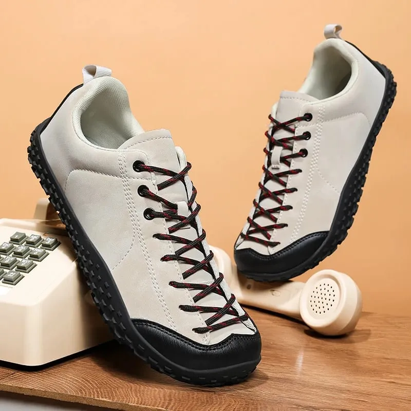 Unisex Barefoot Wide Toe Shoes Women Men Artificial Leather Minimalist Sneakers Zero Drop Outdoor Lace-Up Slip on Walking Shoes — image 2