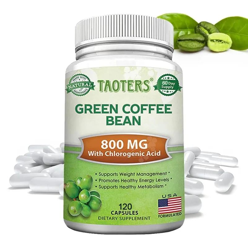 Supplément de perte de poids en grains de café vert 1200 mg - Stimule le métabolisme et l'endurance brûle la graisse du ventre — image 6