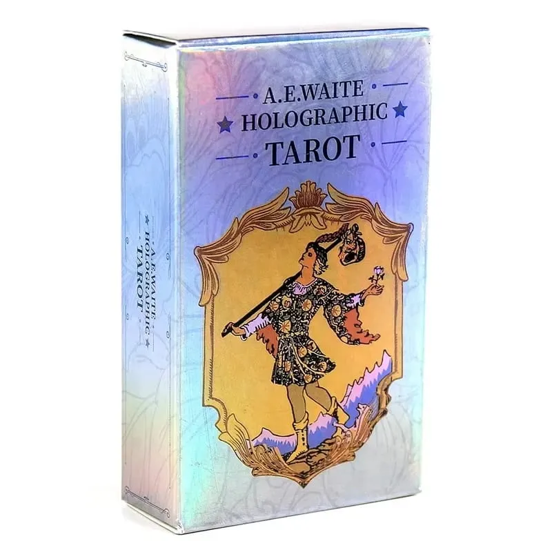 Colorful Holographic Waite Tarot Standard 78 Card Configuration Mirror Light and Shadow Card Face Immersive Divination — image 3