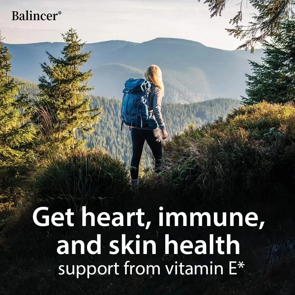 Natural Vitamin E Capsules Antioxidant Supplement Support Skin Hair Nail Heart Brain Cardiovascular & Immune System Wellness