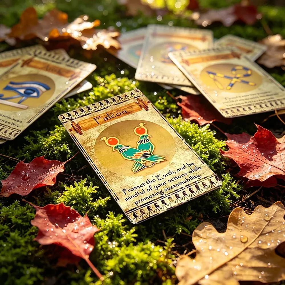 12*7cm Egyptian Oracle Deck A 20 Cards English Inspirational Deck With Messages From The Divine Spiril Card Game For Family — image 3