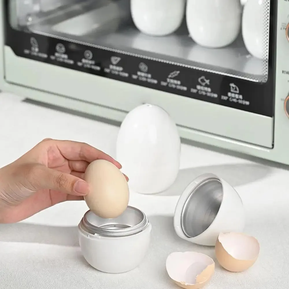 Microwave Egg Poacher Microwave Boiled Egg Maker Αξεσουάρ Μαγειρικής Αξεσουάρ Μαγειρικής Γρήγορης κουζίνας αυγών Ατμιστής αυγών για σκληρά μαλακά αυγά — image 8