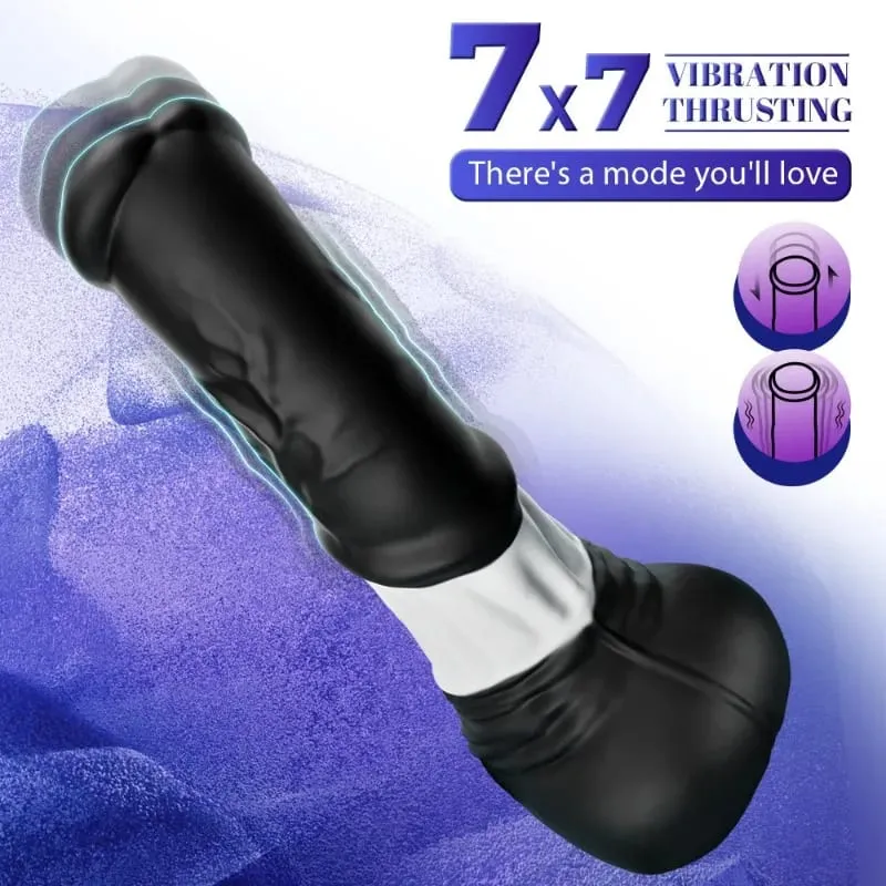 Thrusting Horse G-spot Dildo Vibrator 11.8" Monster Big Dildo Vibrations App Remote Control Suction Cup Adult Sex Toy for Women