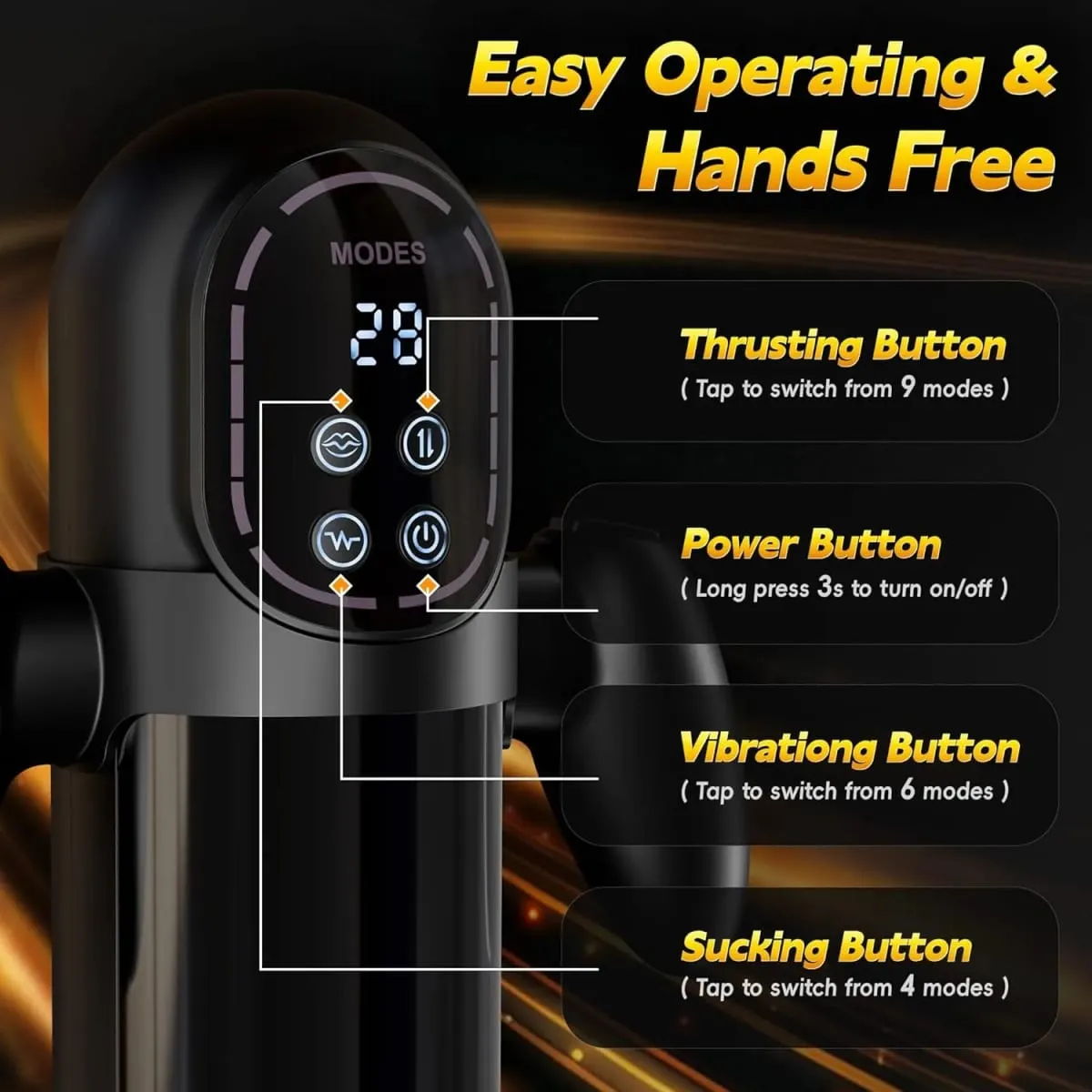 Vibrating Male Porn Dick Masturbator Sex Toys for Men Hands-Free Blowjob Machine Masturbators for Penis Training & Men Pleasure — image 4