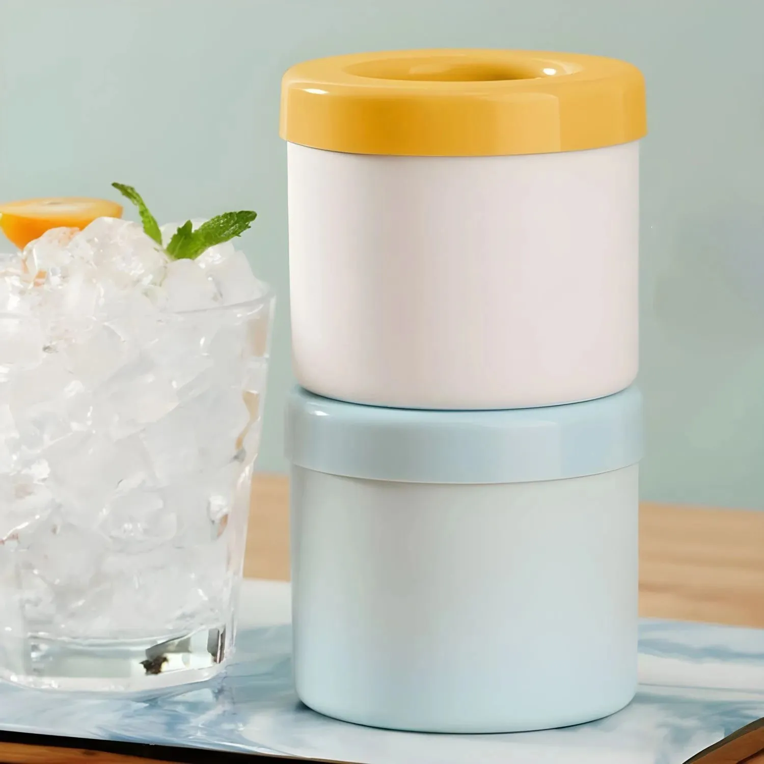 40/60 iskuber silikonform Rund ishink Isförvaringslåda Hushålls- DIY-kylskåp Frysismaskin Kreativt Barware-verktyg — image 5