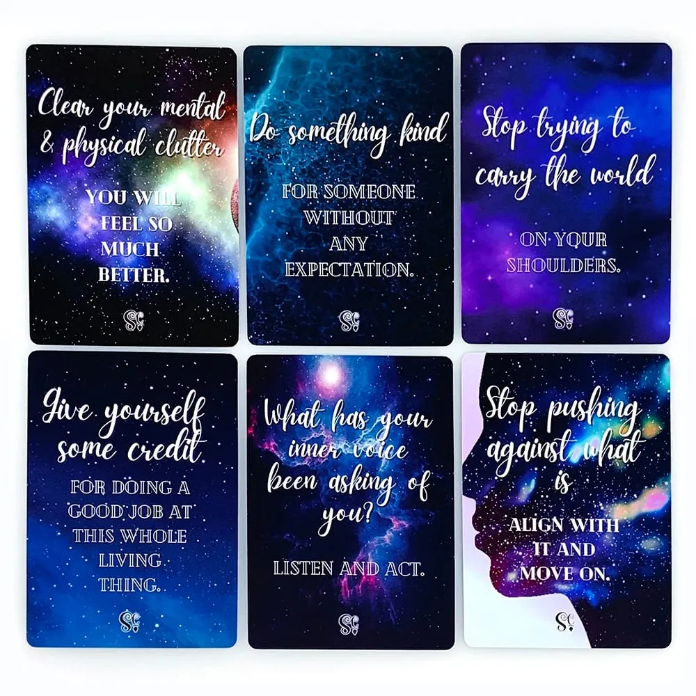NEW Cosmic Messages Oracle Cards Deck A 42 Oracle Cards Twin Flame Love Message Prophecy Divination Cards Game Board Game — image 4