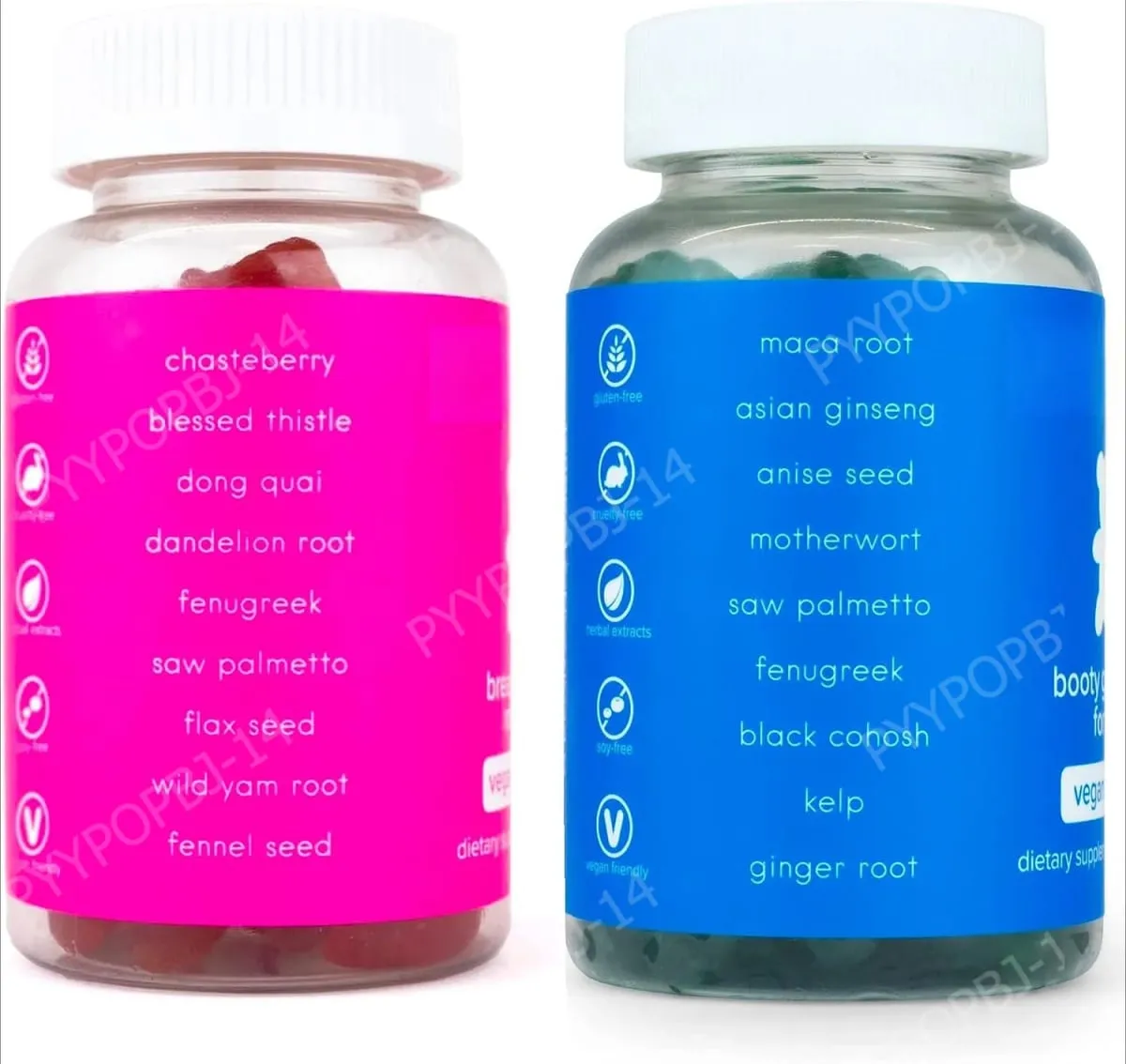 Top&Peach Support Combo Pack Multivitamin Gummies for Women Includes Herbal Extracts & Essential Vitamins Gluten Free 60 Count — image 7