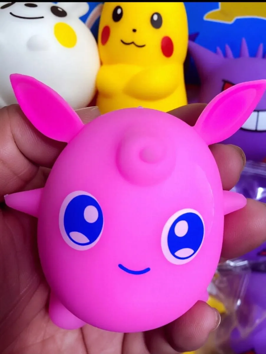 Cute Pokemon Cartoon Pikachu Squeeze Toy Rebound Pinch Music Suitable for Fans to Relieve Stress Knead Figurines Party Gift — image 5