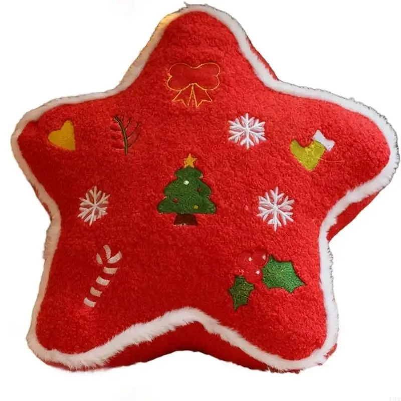Christmas Decorative Plush Pillow Soft Stuffed Holiday Cushion for Kids Bedroom Sofa Display and Cuddle Support — image 3