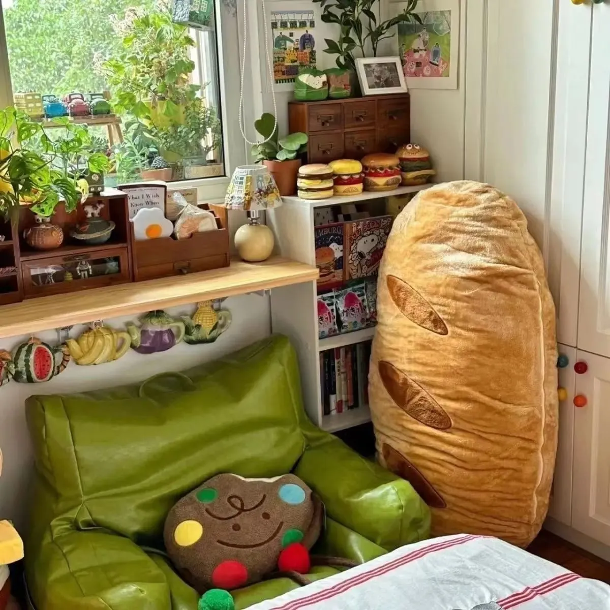 Baguette Plush Pillow Simulated Bread Stuffed Cushion Home Decor Toys Accompany Sleep Toy Sofa Cushion Creative Birthday Gifts — image 6