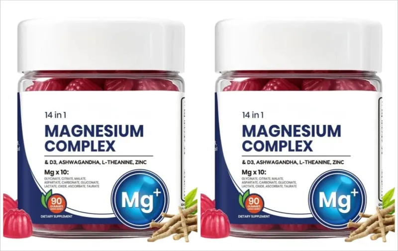 Googeer DeepCalm Magnesium Complex Gummies for Evening Calm Support with Vitamin D3 Zinc Ashwagandha L-Theanine 90 Gummies — image 8