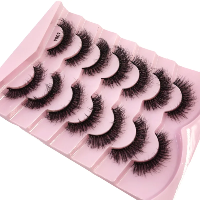 Fluffy Lashes Mink False EyelashesThick Cat Eye Makeup Long Natural Volume 3d Eyelashes Extension Wholesale Mink Eyelashes — image 22